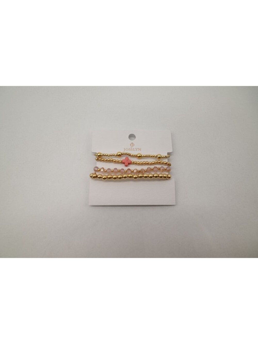 NWT Josslyn Gold Tone Stacked Bracelet Turquoise Boho Beaded Stretch Jewelry